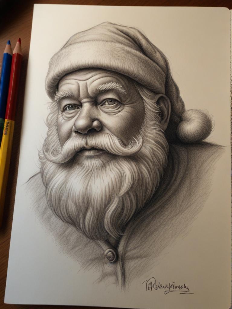 Santa Claus Sketch photo